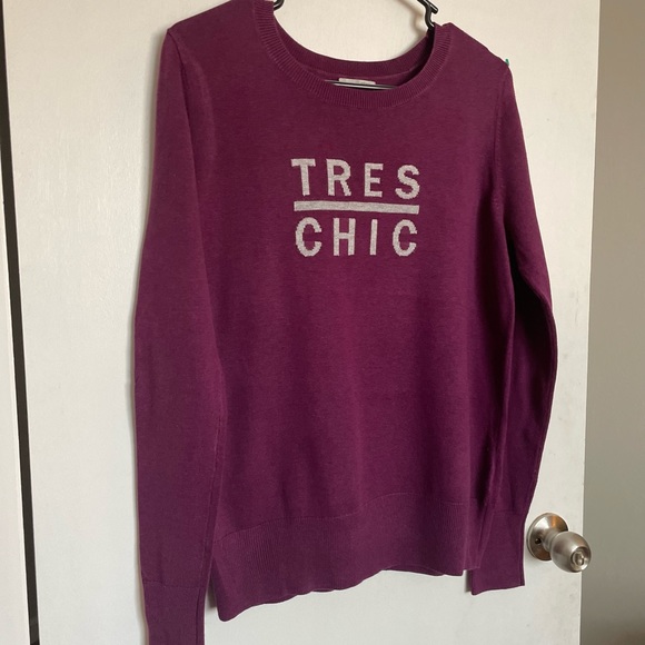 Halogen “Tres Chic” Crewneck Sweater - Size M - Picture 2 of 10